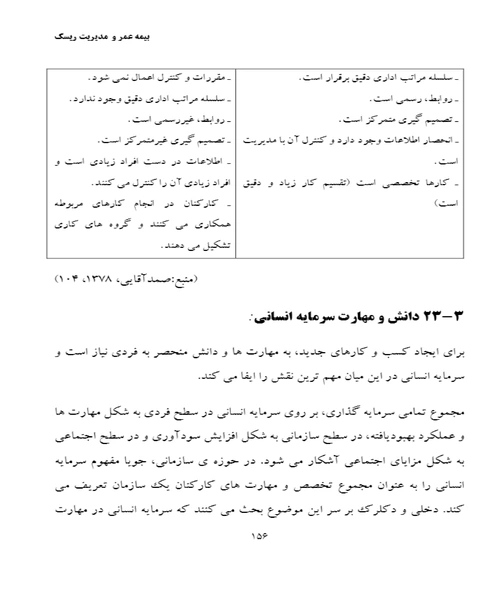 بیمه عمر و مدیریت ریسک - نمونه سوم - جزیره کتاب های الکترونیکی
